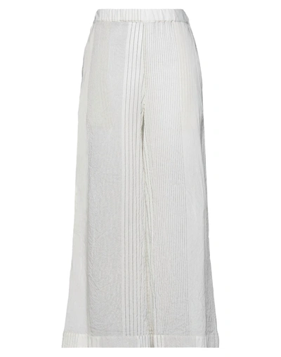 Shop Ermanno Gallamini Pants In Ivory
