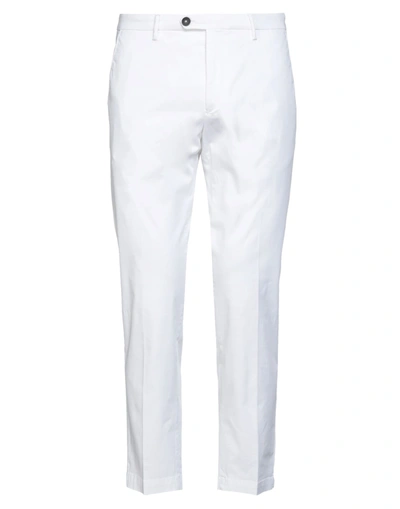 Shop Michael Coal Man Pants White Size 42 Cotton, Elastane