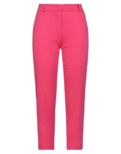 Shop Animagemella Woman Pants Fuchsia Size 4 Viscose, Nylon, Elastane In Pink