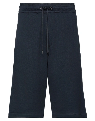 Shop Neil Barrett Man Shorts & Bermuda Shorts Midnight Blue Size 34 Viscose, Polyamide, Elastane