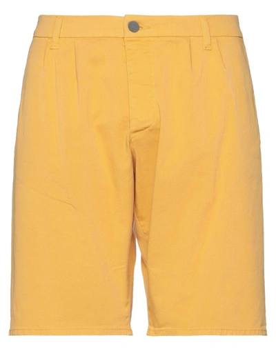 2 Men Man Shorts & Bermuda Shorts Marigold Size 30 Cotton, Elastane In Yellow