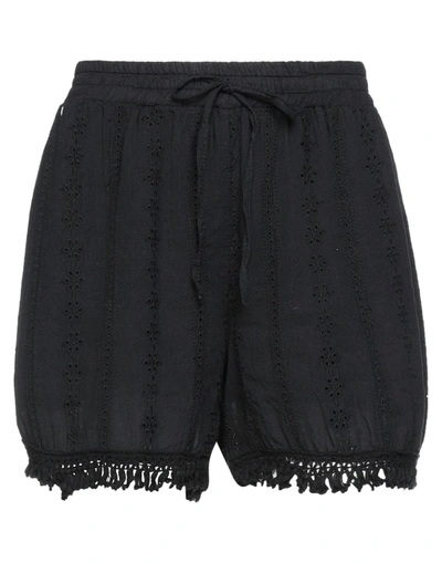 Tpn Woman Shorts & Bermuda Shorts Black Size L Cotton In Black