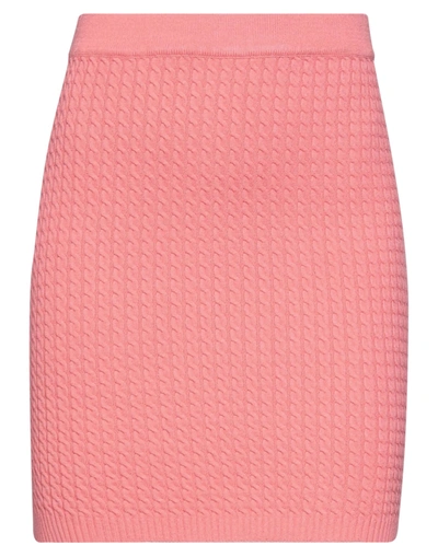 Shop Vicolo Woman Mini Skirt Blush Size Onesize Viscose, Polyester In Pink
