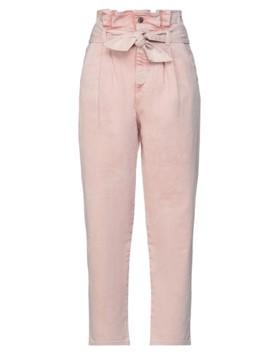 Shop Soallure Woman Jeans Pink Size 6 Cotton, Elastane