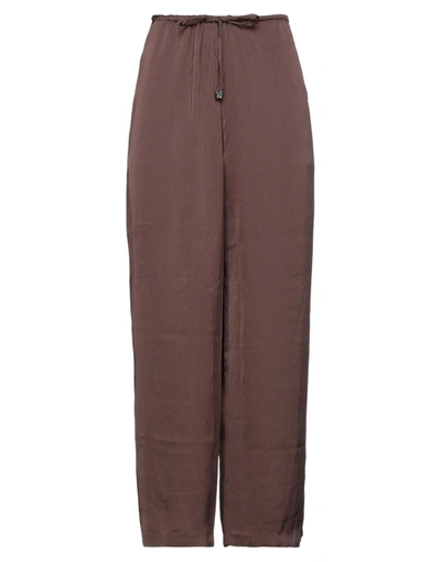 Shop Bonsui Woman Pants Brown Size 2 Polyester