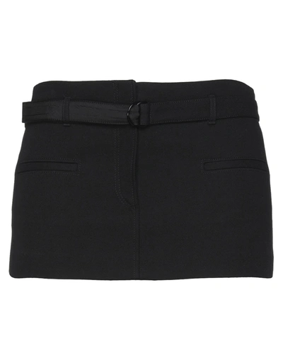 Shop Philosophy Di Lorenzo Serafini Woman Mini Skirt Black Size 8 Cotton, Virgin Wool