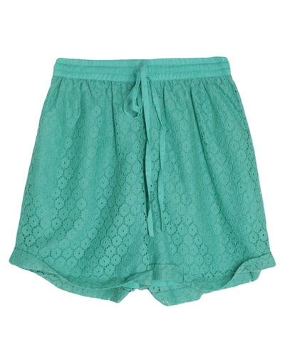 Shop Aghata Shorts & Bermuda Shorts In Turquoise