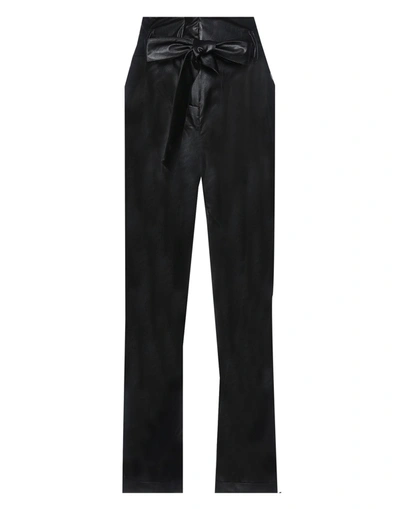 Shop Gaelle Paris Gaëlle Paris Woman Pants Black Size 4 Polyurethane, Viscose