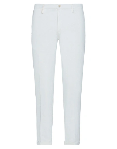 Shop Re-hash Re_hash Man Pants White Size 34 Cotton, Elastane