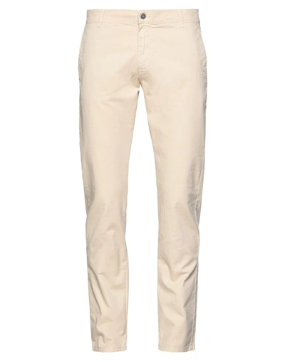 Shop Grey Daniele Alessandrini Man Pants Beige Size 33 Cotton, Elastane