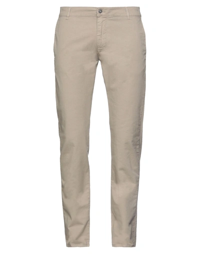 Shop Grey Daniele Alessandrini Man Pants Khaki Size 31 Cotton, Elastane In Beige