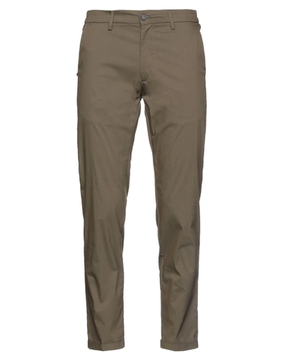 Shop Re-hash Re_hash Man Pants Military Green Size 34 Cotton, Polyamide, Elastane