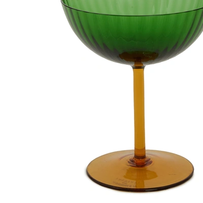 La Doublej Champagne Coupe Glasses (set Of Two) In Verde