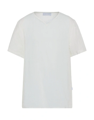 Shop C. 9. 3 Man T-shirt White Size M Viscose, Linen