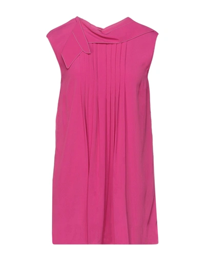 Shop Marni Woman Top Fuchsia Size 2 Acetate, Silk In Pink