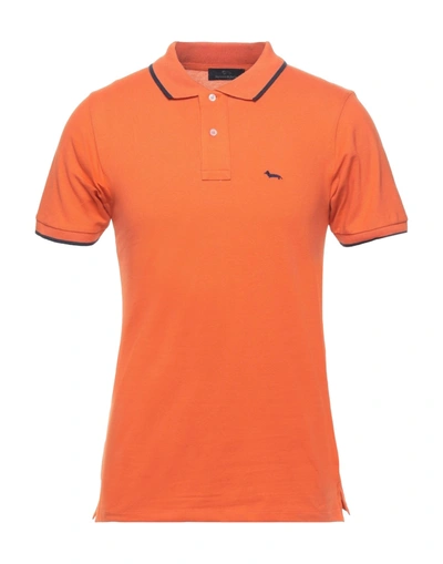 Shop Harmont & Blaine Polo Shirts In Orange
