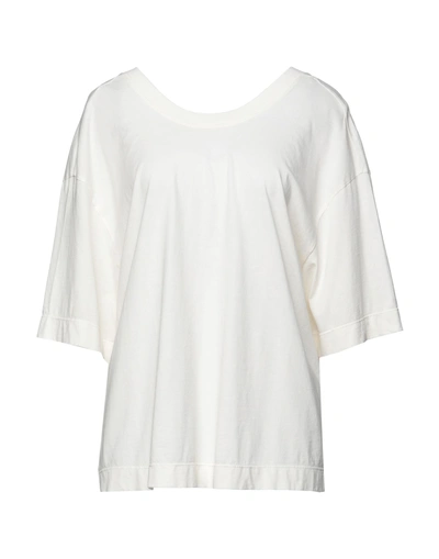 Shop Mauro Grifoni Grifoni Woman T-shirt Ivory Size L Cotton In White