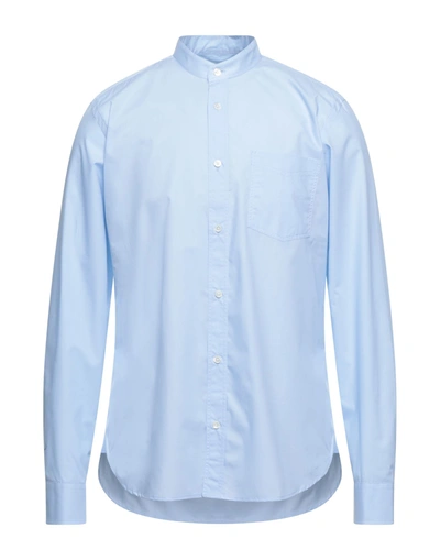 Shop Mauro Grifoni Shirts In Sky Blue