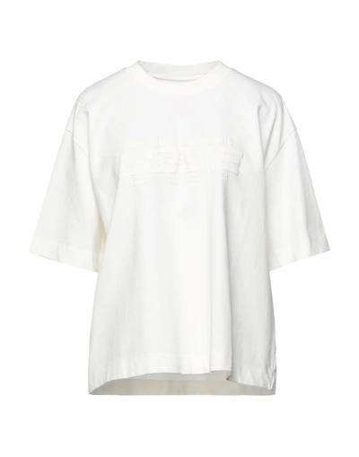 Shop Mauro Grifoni T-shirts In Ivory