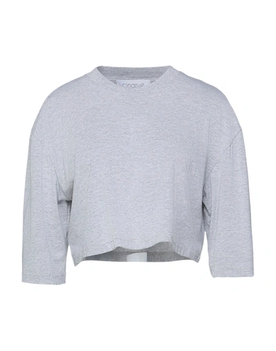 Shop Cinqrue T-shirts In Grey