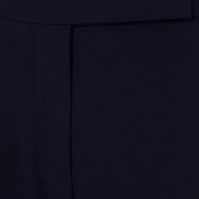 Shop Alexander Mcqueen Narrow Bootcut Trousers In Blue - Navy
