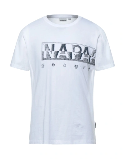 Shop Napapijri T-shirts In White