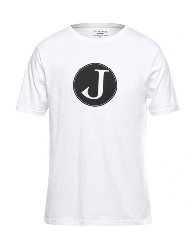 Shop Jeckerson Man T-shirt White Size Xl Cotton