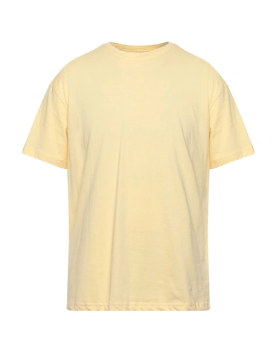 Shop The Future Man T-shirt Light Yellow Size M Cotton