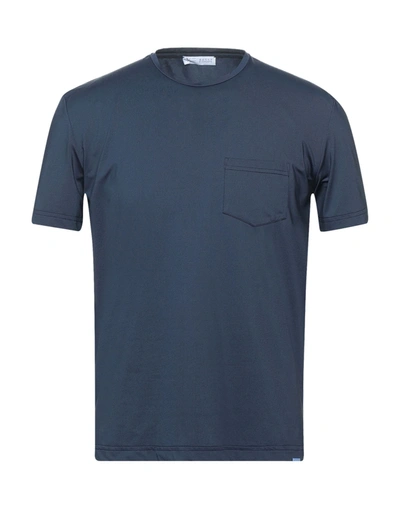 Shop Xacus Man T-shirt Slate Blue Size 46 Polyamide, Elastane