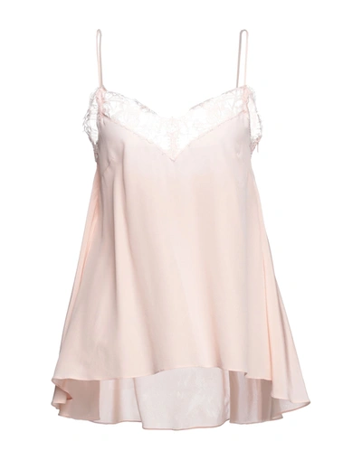 Shop Alexander Mcqueen Woman Top Pink Size 4 Silk, Cotton, Polyamide