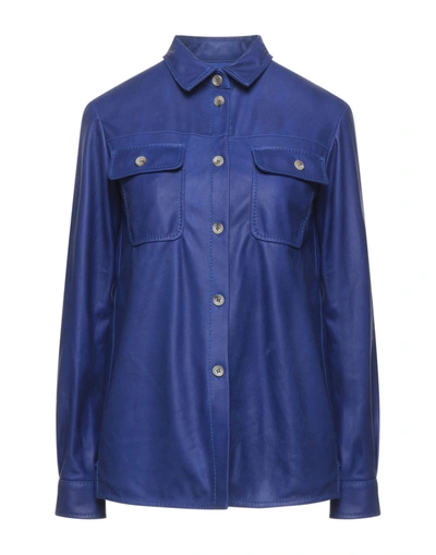 Shop Armani Collezioni Shirts In Blue