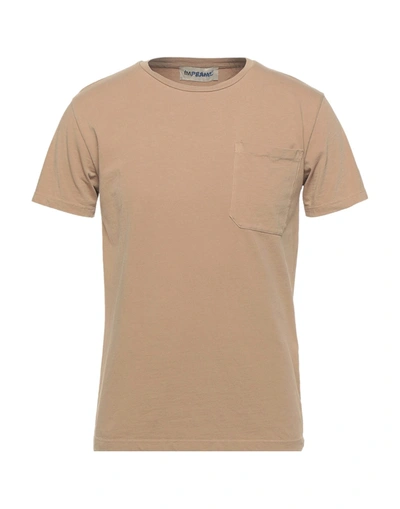 Shop Imperial Man T-shirt Khaki Size Xxl Cotton In Beige