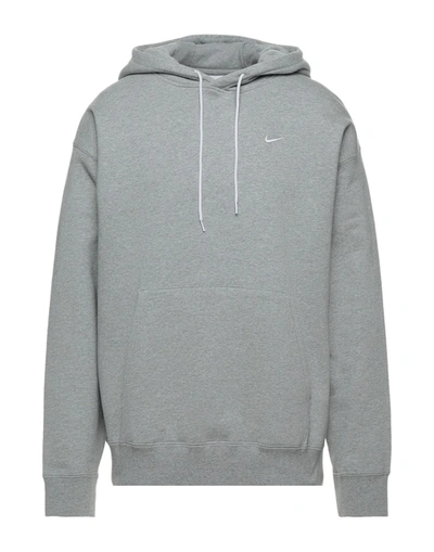 Shop Nike Man Sweatshirt Light Grey Size Xxl Cotton, Polyester