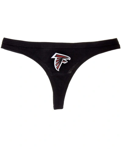 Shop Concepts Sport Women's Black Atlanta Falcons Solid Logo Thong