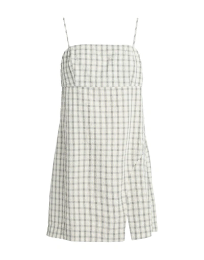 Shop Topshop Woman Mini Dress Beige Size 14 Polyester, Viscose, Cotton