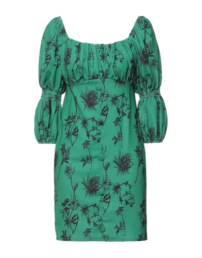 Shop Giulia N Woman Short Dress Green Size M Polyester