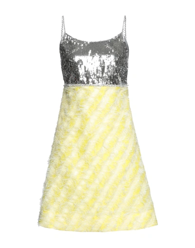 Shop Beatrice B Beatrice .b Woman Mini Dress Yellow Size 6 Polyester, Silk