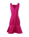 NINA RICCI Rose Shoulder Flared Dress