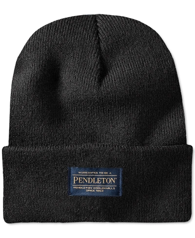 Shop Pendleton Men's Solid Beanie In Black