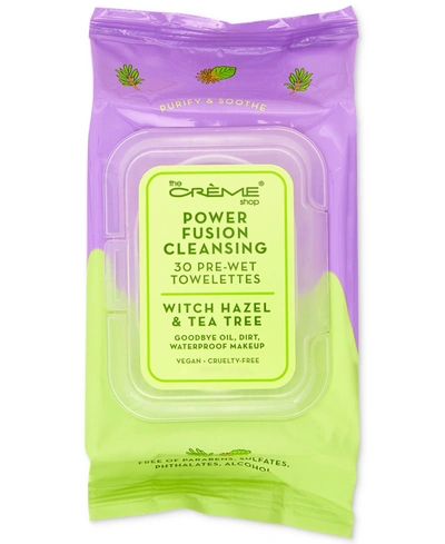 Shop The Creme Shop Power Fusion Cleansing Towelettes In Witch Hazel Tea Tree