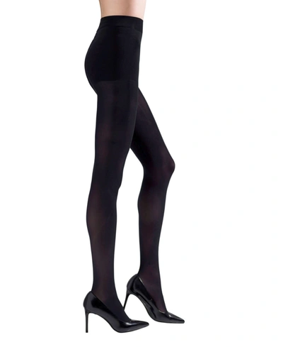 Shop Natori Women's Firm Fitting Opaque Control Top 2-pk. Tights In Black