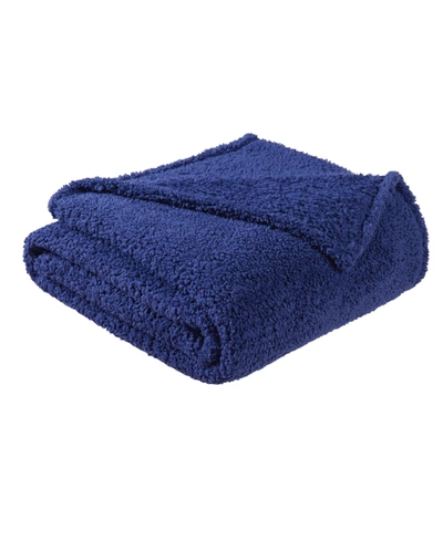 Shop My World Cloud Sherpa Blanket, Full/queen In Navy