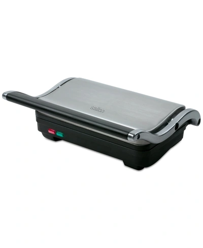 Shop Salton Stainless Steel Panini Grill In Silver And Black
