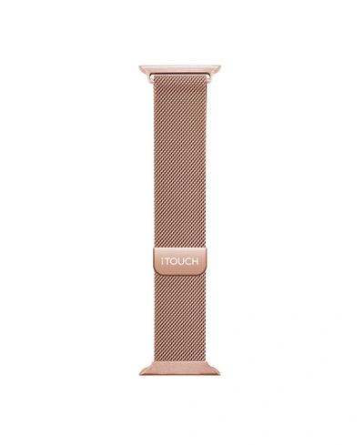 Shop Itouch Air 3 And Sport 3 Extra Interchangeable Strap Rose Gold Mesh, 40mm
