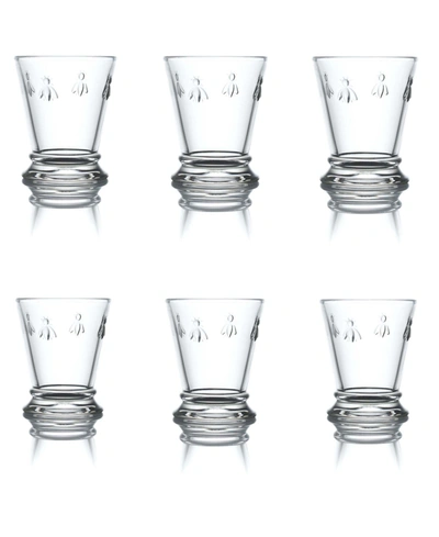 Shop La Rochere Napoleon Bee Small 6 Ounce Tumbler, Set Of 6 In Clear