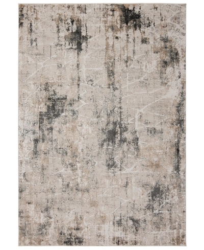 Km Home Alloy 2' 6" X 4' Area Rug In Grey