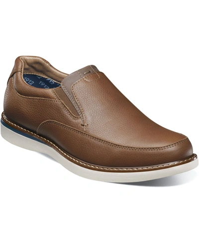 Shop Nunn Bush Men's Bayridge Moccasin Toe Slip-on Loafers In Brown Multi
