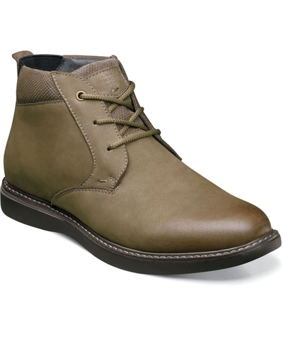 Shop Nunn Bush Men's Bayridge Plain Toe Chukka Boots In Moss