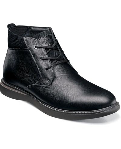 Shop Nunn Bush Men's Bayridge Plain Toe Chukka Boots In Black