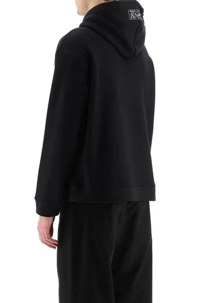 Shop Raf Simons Synchronicity Hoodie In Black,red